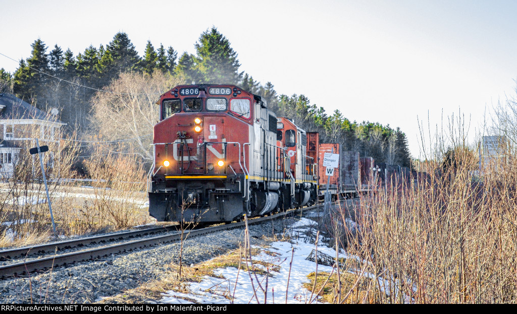 CN 4806 leads 561 at Plourde Road
